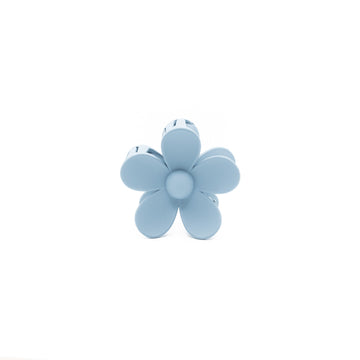 Pinza Flor Azul Gris