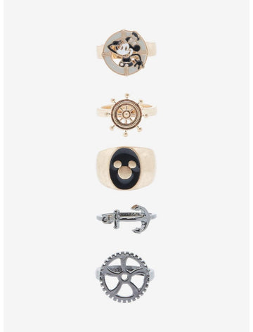 Disney100 Mickey Mouse Steamboat Willie Set Anillos