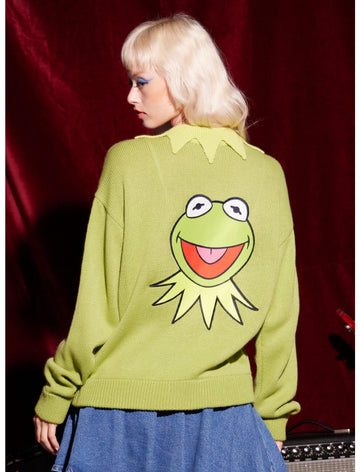 Disney The Muppets Sueter Kermit The Frog Cardigan
