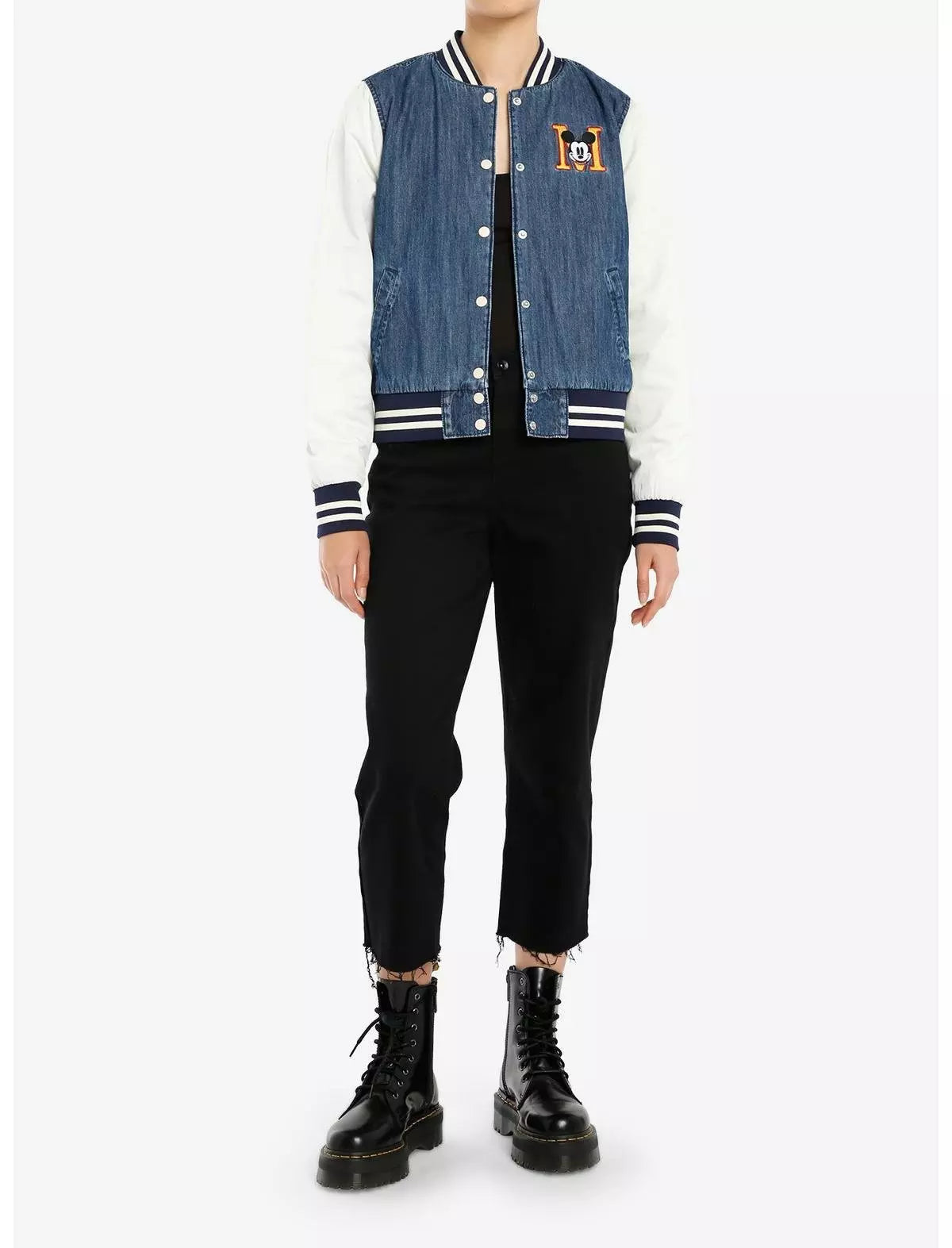 Mickey Mouse And Friends Denim Varsity Chamarra