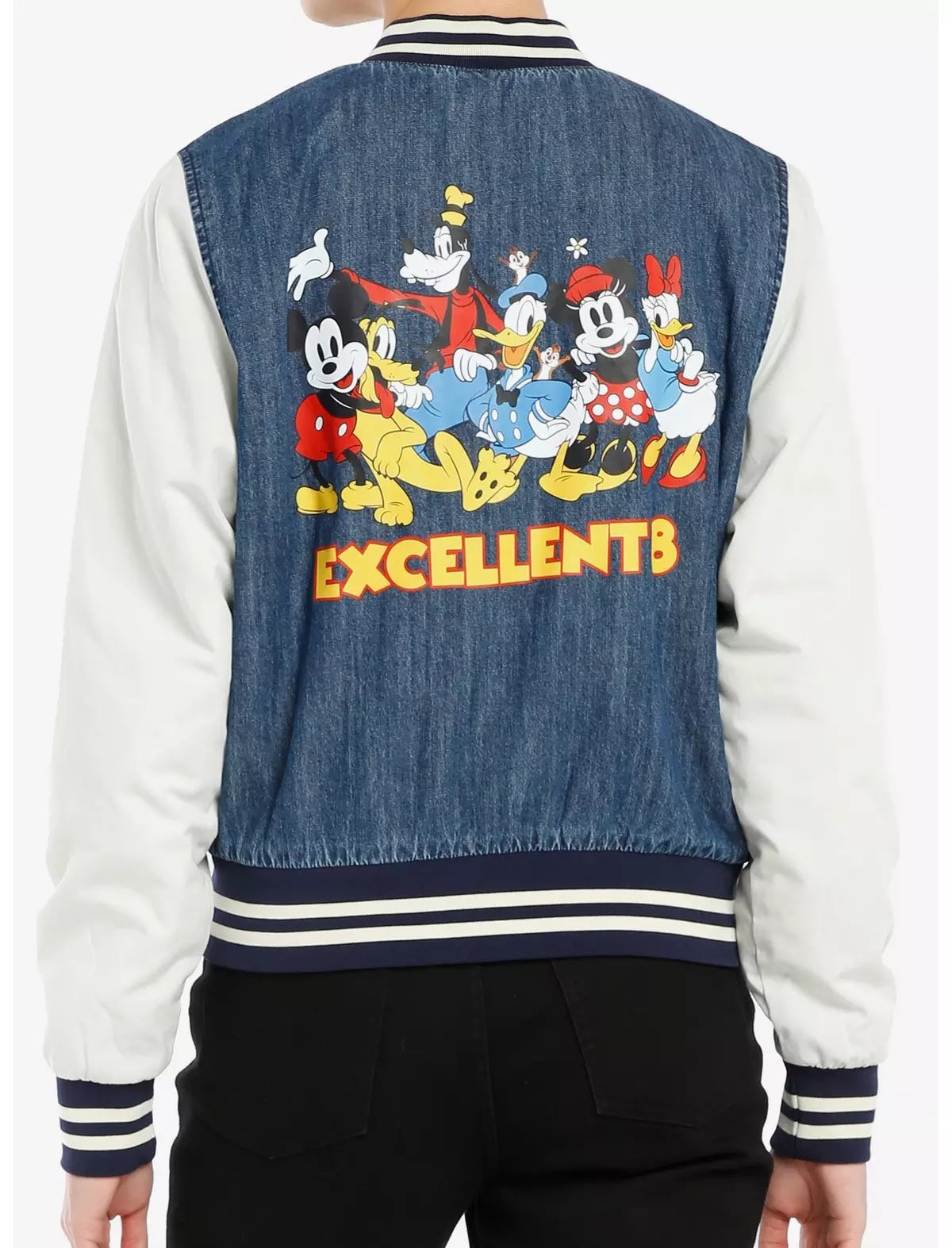 Mickey Mouse And Friends Denim Varsity Chamarra