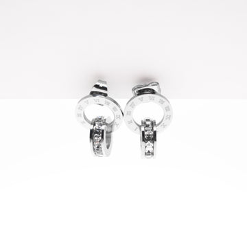Arete Anillos Entrelazados Strass