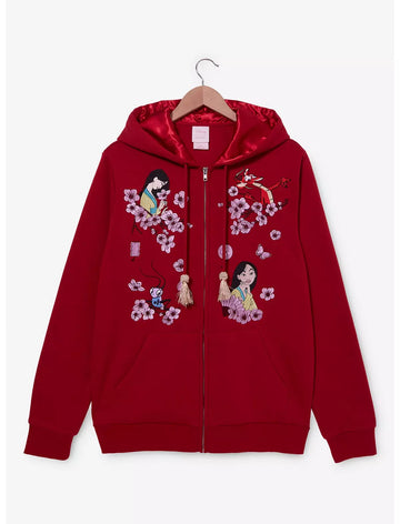 Disney Mulan Floral Zip Hoodie