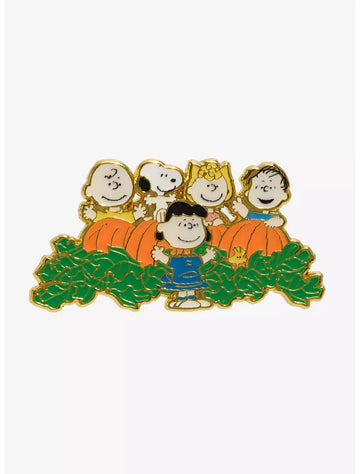 Pin Loungefly Charlie Brown Snoopy Peanuts Escena en el Huerto de Calabazas