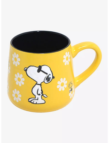 Taza Peanuts Snoopy Daisies Wax Resist
