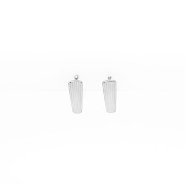 Aretes Con Barra De Textura Estriada