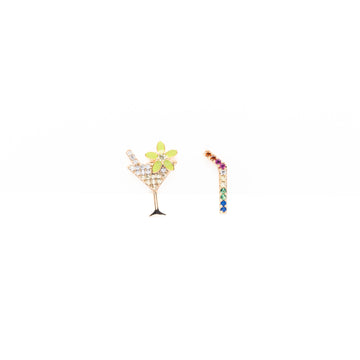 Aretes De Martini Con Flor