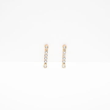 Aretes De Bastón Strass