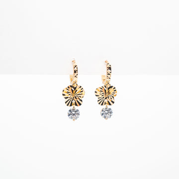 Aretes De Mariposa Con Cubic Zirconia