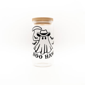 Boo Haw Vaso de Halloween Fantasma Vaquero