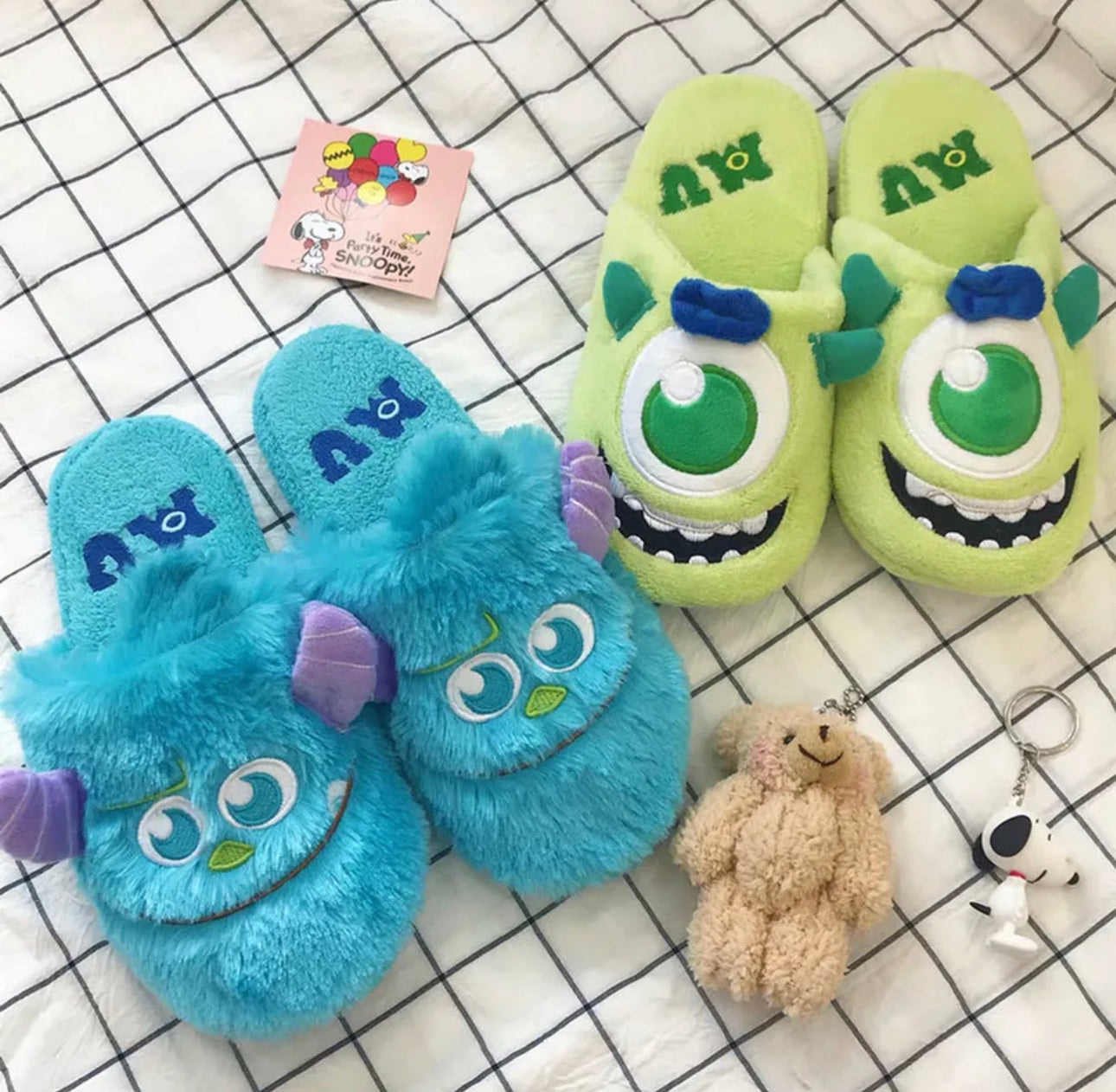 Monsters Inc Pantunflas Sully Mike