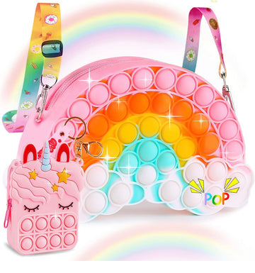 Arcoíris Bolsa Mochila Pop Y Monedero