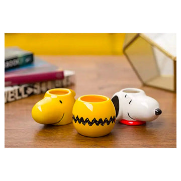 Peanuts Snoopy Set De Tazas Woodstock Charlie Brown
