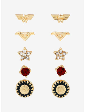 DC Comics Mujer Maravilla Set De Aretes