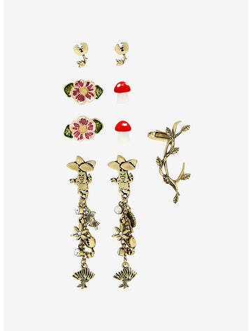 Harry Potter Set De Aretes Herbologia