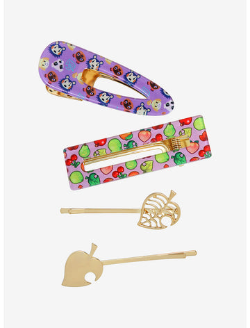Animal Crossing Broche Cabello Set
