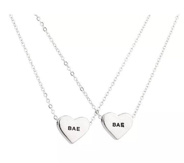 Collar De La Amistad Corazon Duo