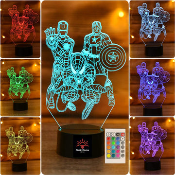 Marvel Lampara Holografica Avengers