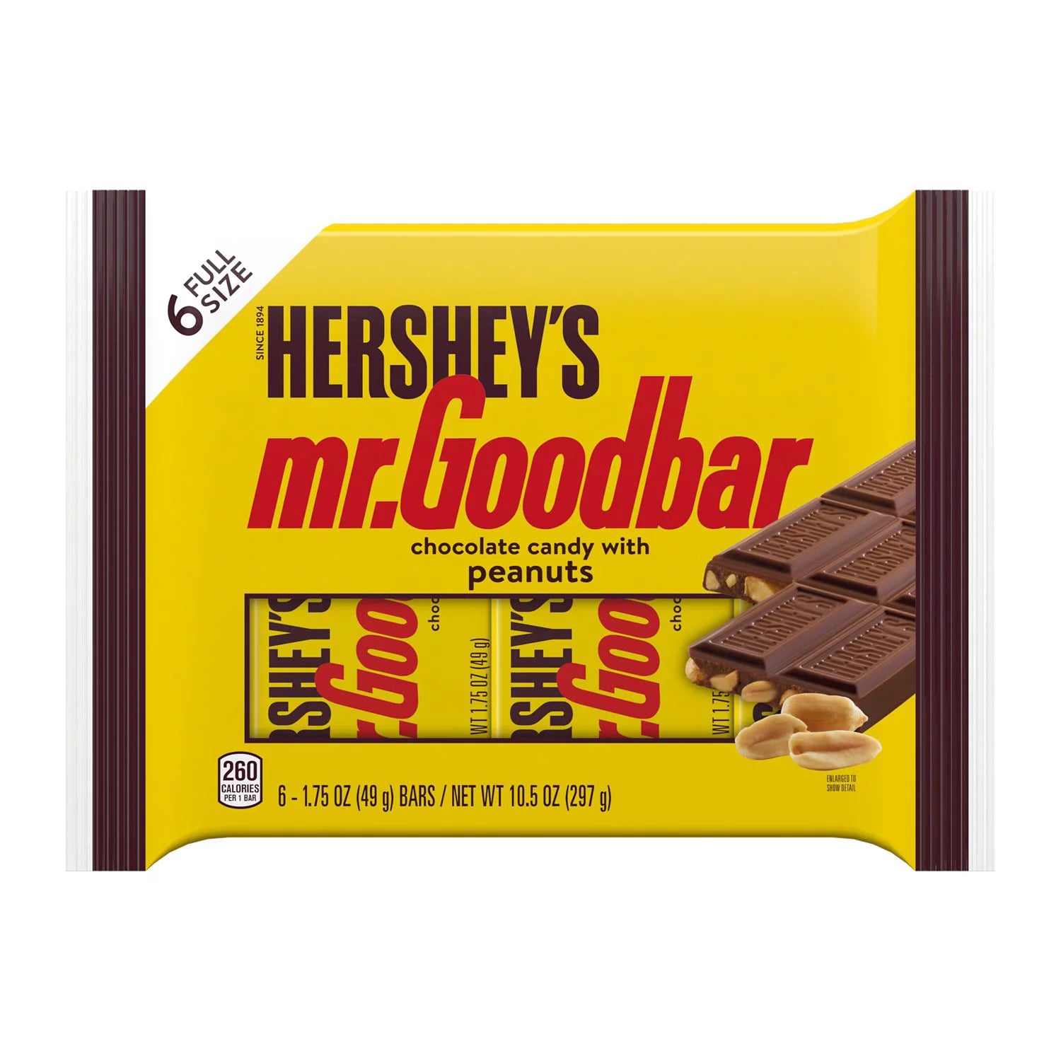HERSHEY'S MR. GOODBAR Chocolate \u0026 Peanuts Candy, 1.75 oz, Cont. 6 – North  To You, image size:1500x1500