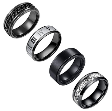 Set De Anillo Caballero Street Style
