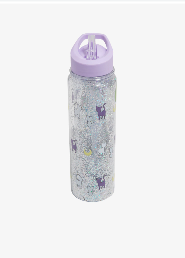 SAILOR MOON GATOS GUARDIANES BOTELLA DE AGUA BRILLANTE