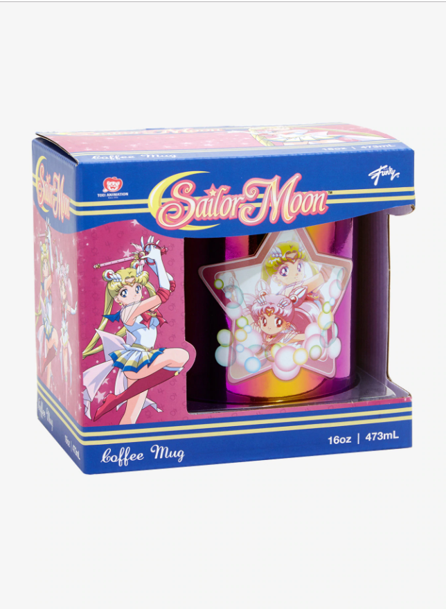 SUPER SAILOR MOON Y SUPER CHIBIUSA ESTRELLA TAZA