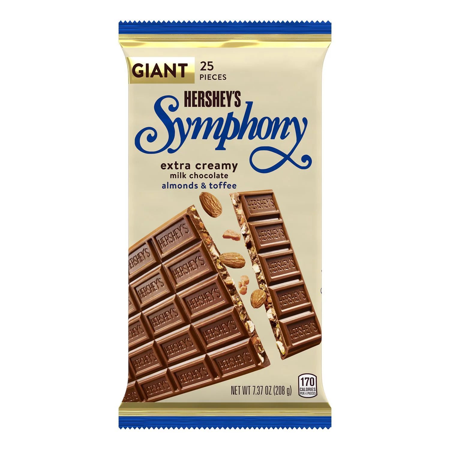 HERSHEY'S, SYMPHONY Extra Creamy Milk Chocolate, Almonds and Toffee - –  North To You, image size:1500x1500