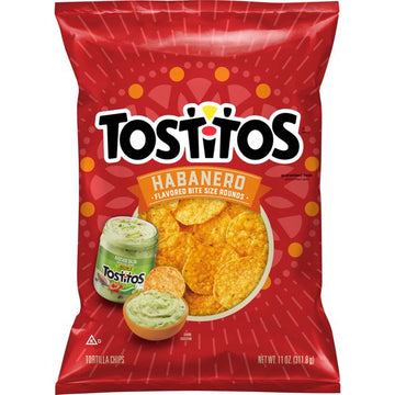 Tostitos Habanero Flavored Tortilla Chips, Bolsa de 11 oz