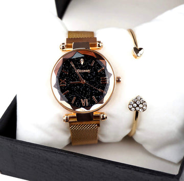 Paquete Reloj Heart Diamond Dama
