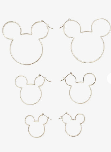 Mickey Mouse Aretes Formas