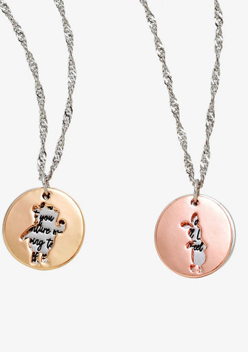 Winnie Pooh Set Collares Bff Piglet