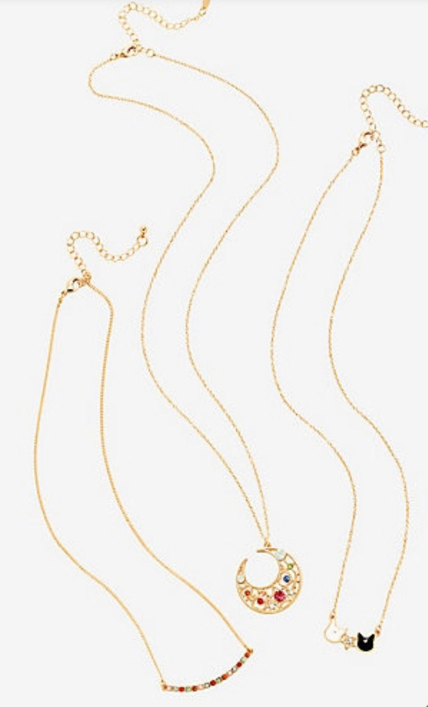Sailor Moon Set De Collares Luna Artemis