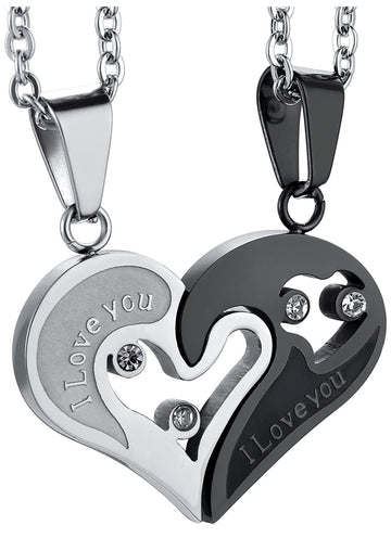 Set De Collares Corazón Pareja