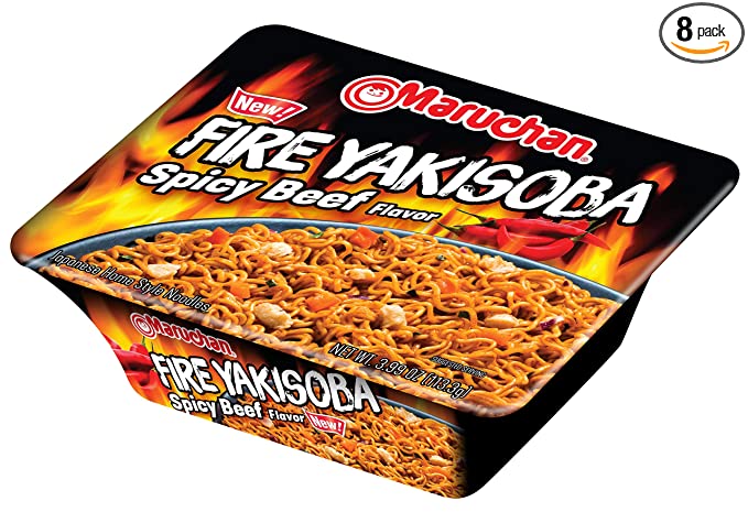 Maruchan Yakisoba Fire Spicy Beef Flavor (8)