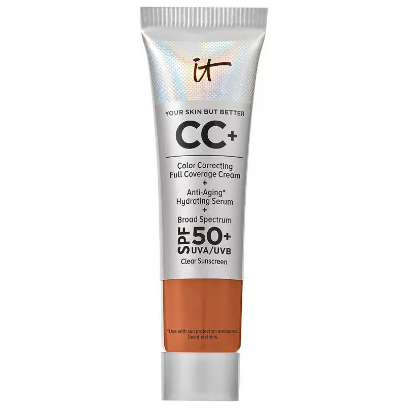 IT Cosmetics CC+ Cream Base de Maquillaje de Cobertura Total con Corrección de Color y SPF 50+