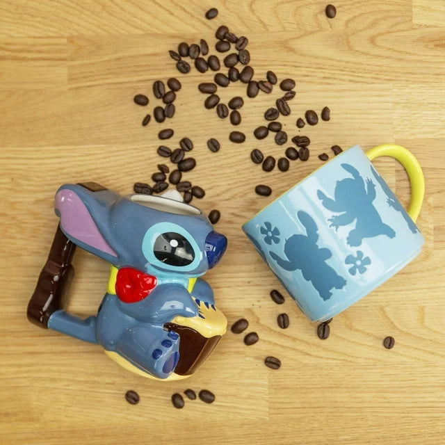Stitch Taza Dos Piezas Set