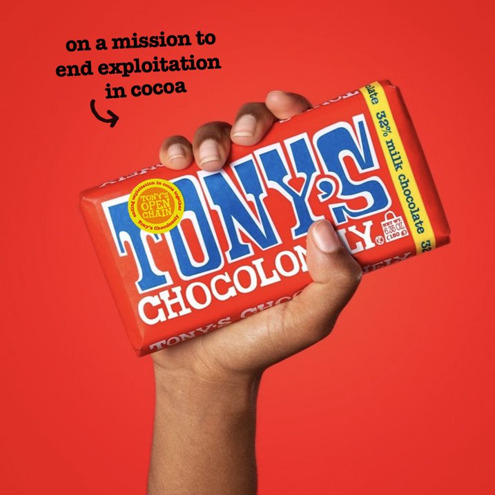 Tony's Chocolonely 32% Milk Chocolate Bar
