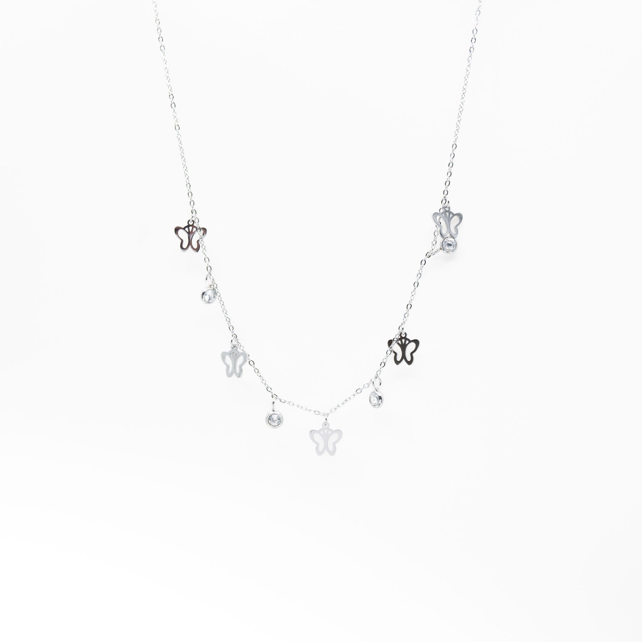 Collar Mariposas y Circonias