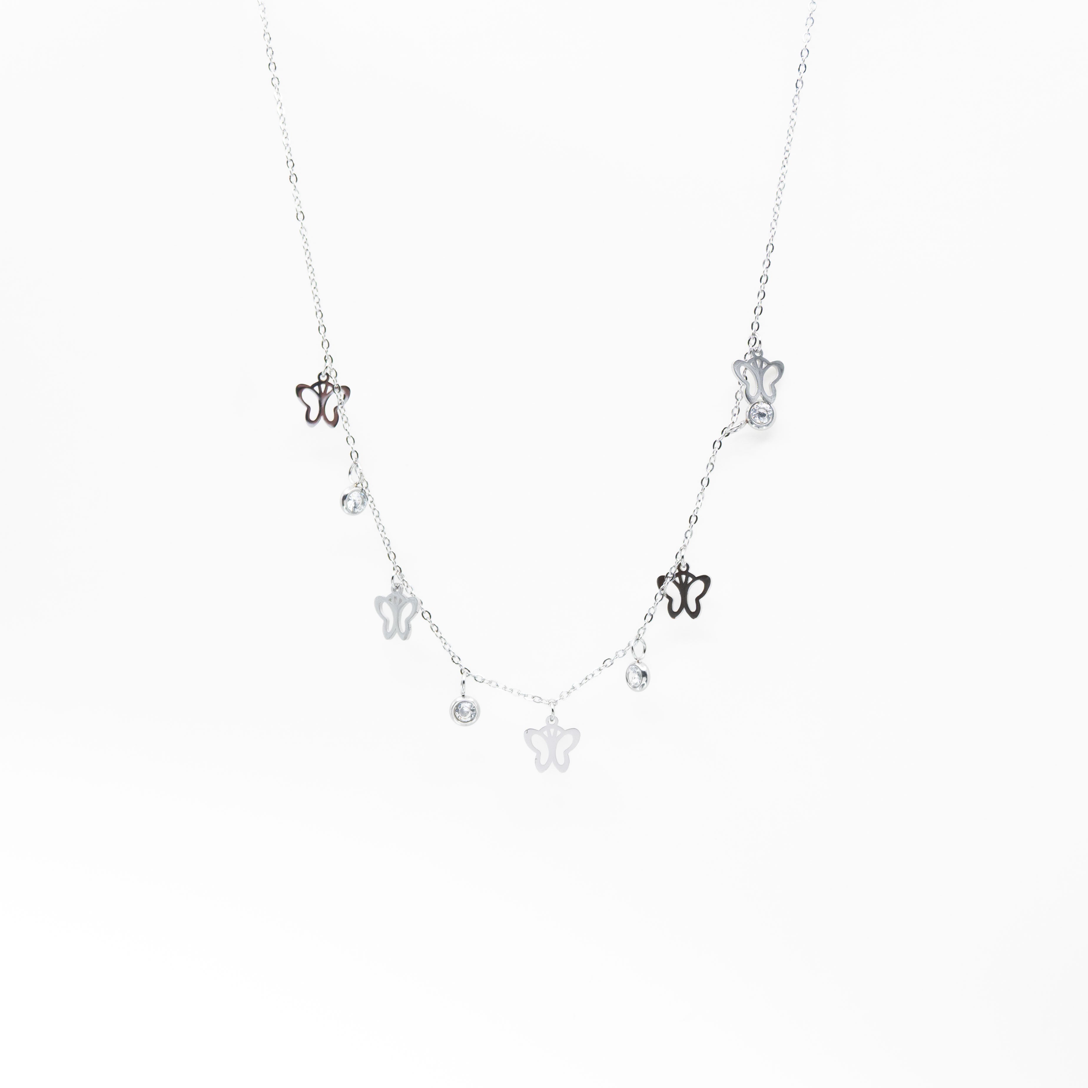 Collar Mariposas y Circonias
