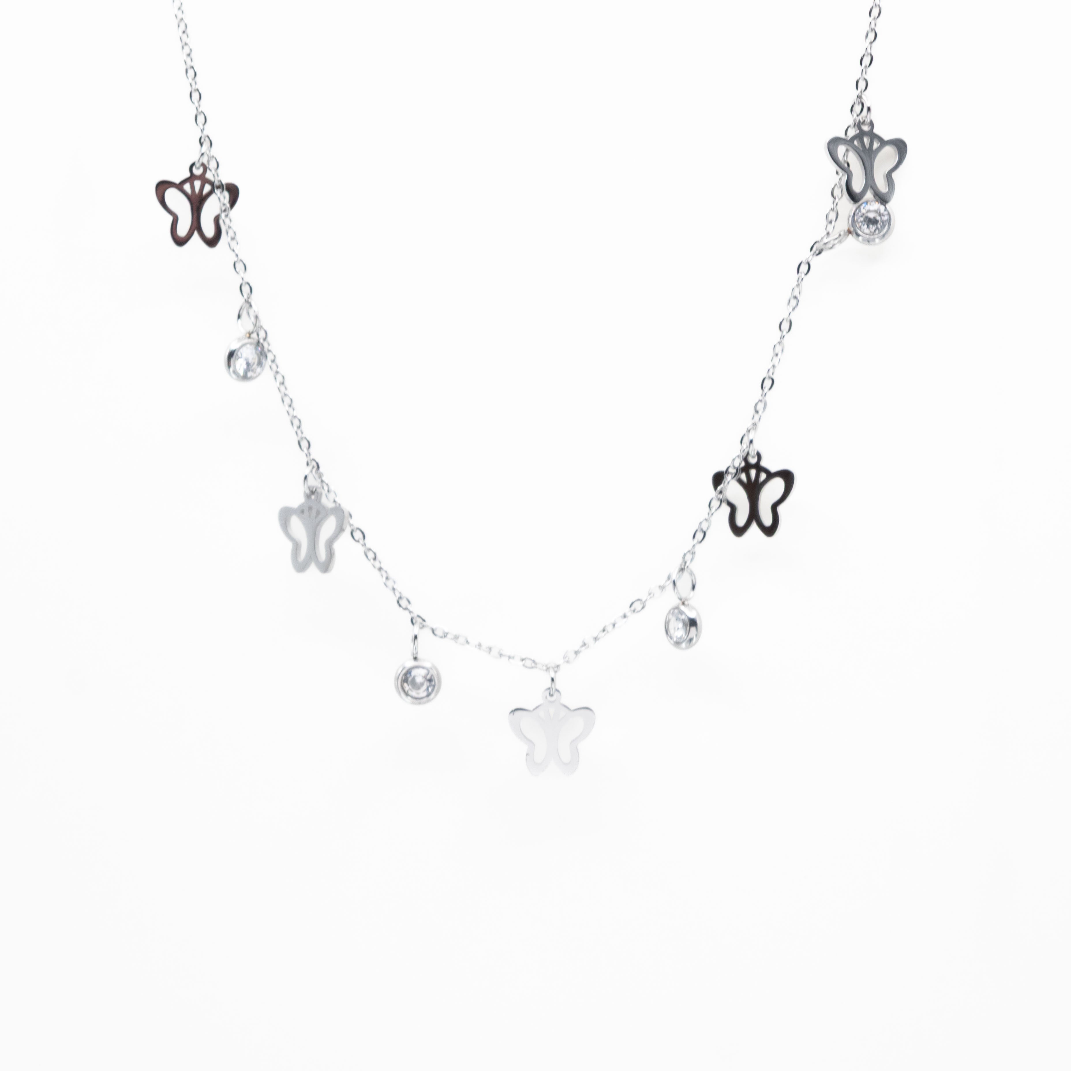 Collar Mariposas y Circonias