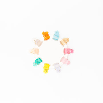 Mini Pinzas De Piña Multicolor