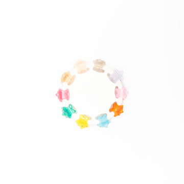 Mini Pinzas De Estrellas Multicolor