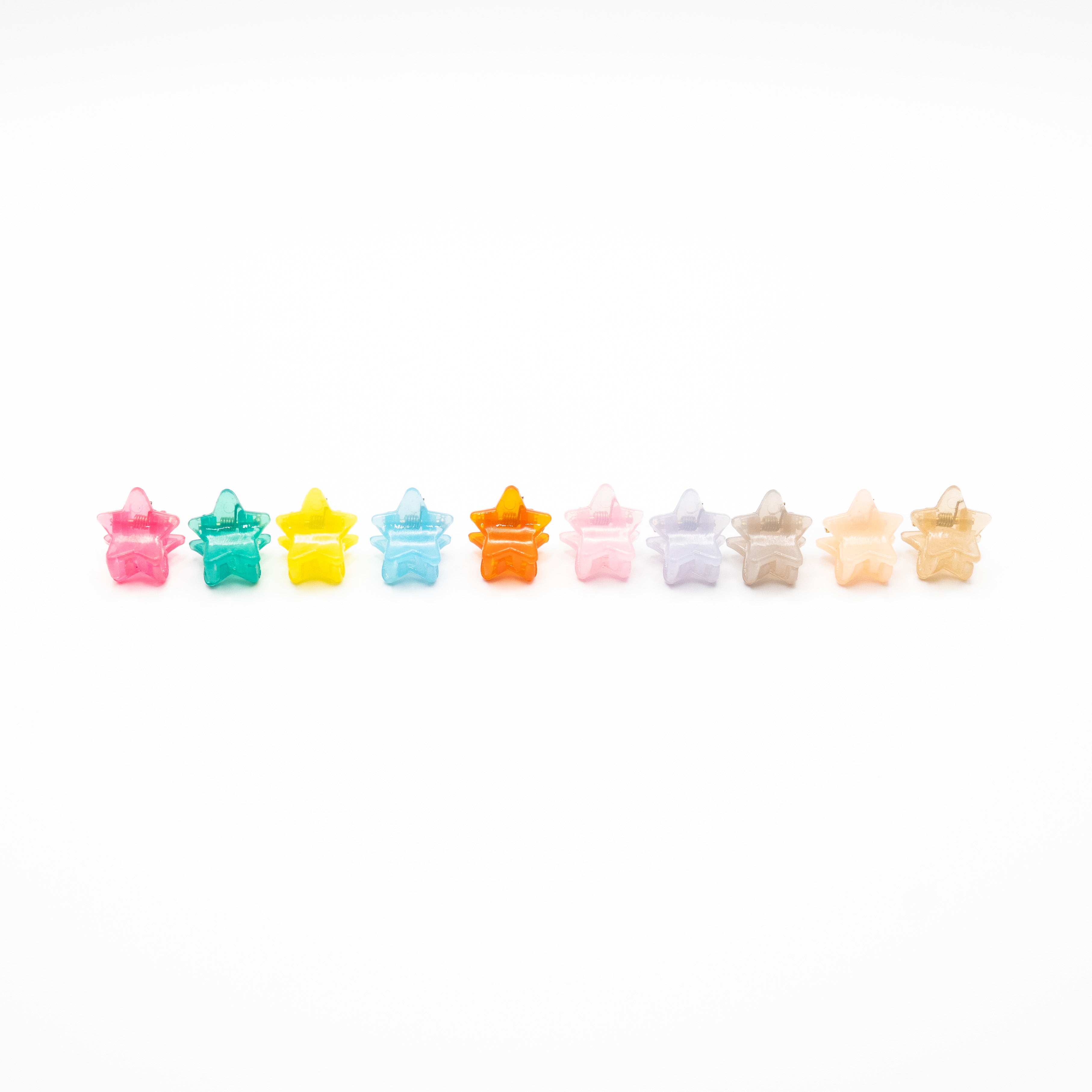 Mini Pinzas De Estrellas Multicolor