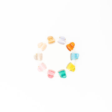 Mini Pinzas Corazón Multicolor