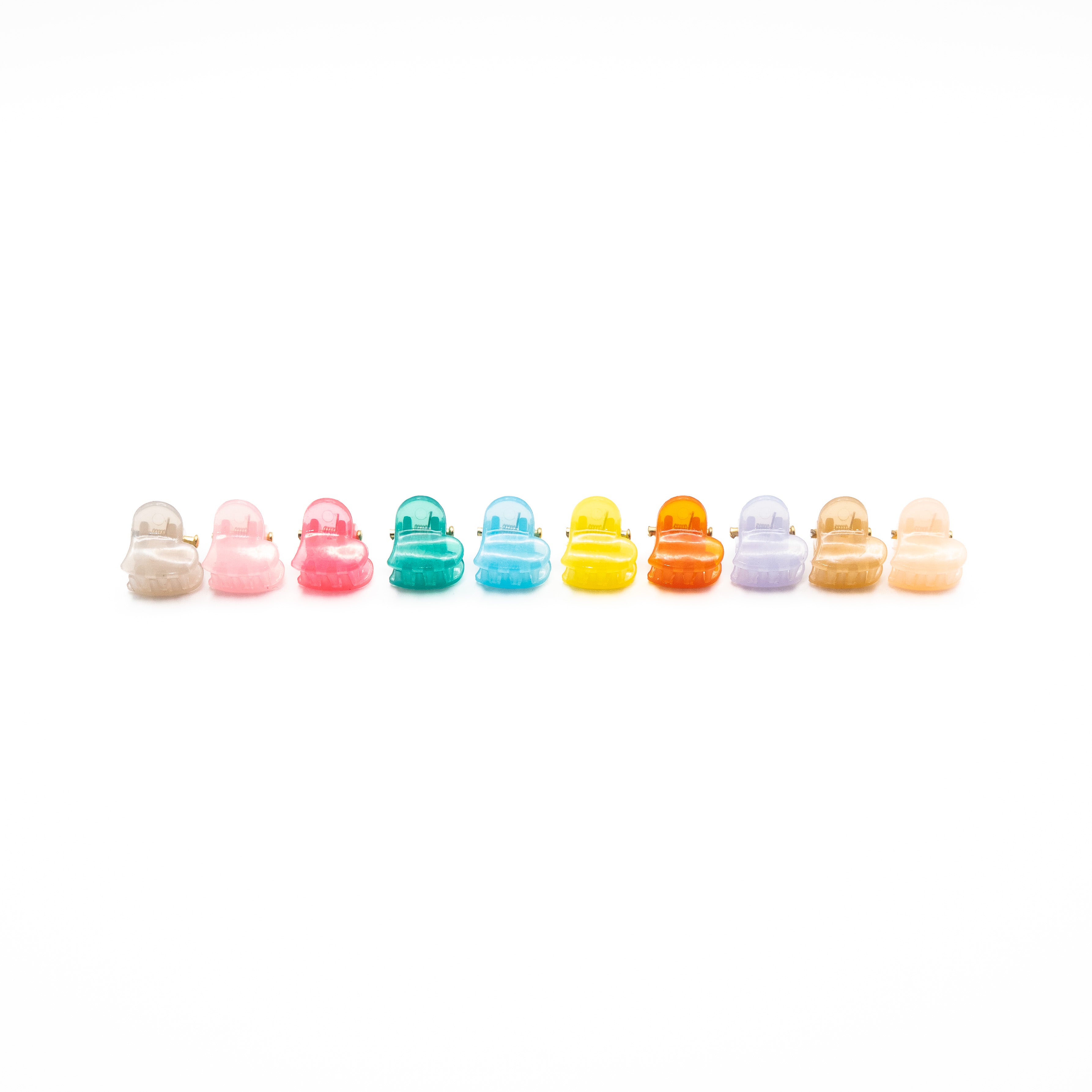 Mini Pinzas Corazón Multicolor