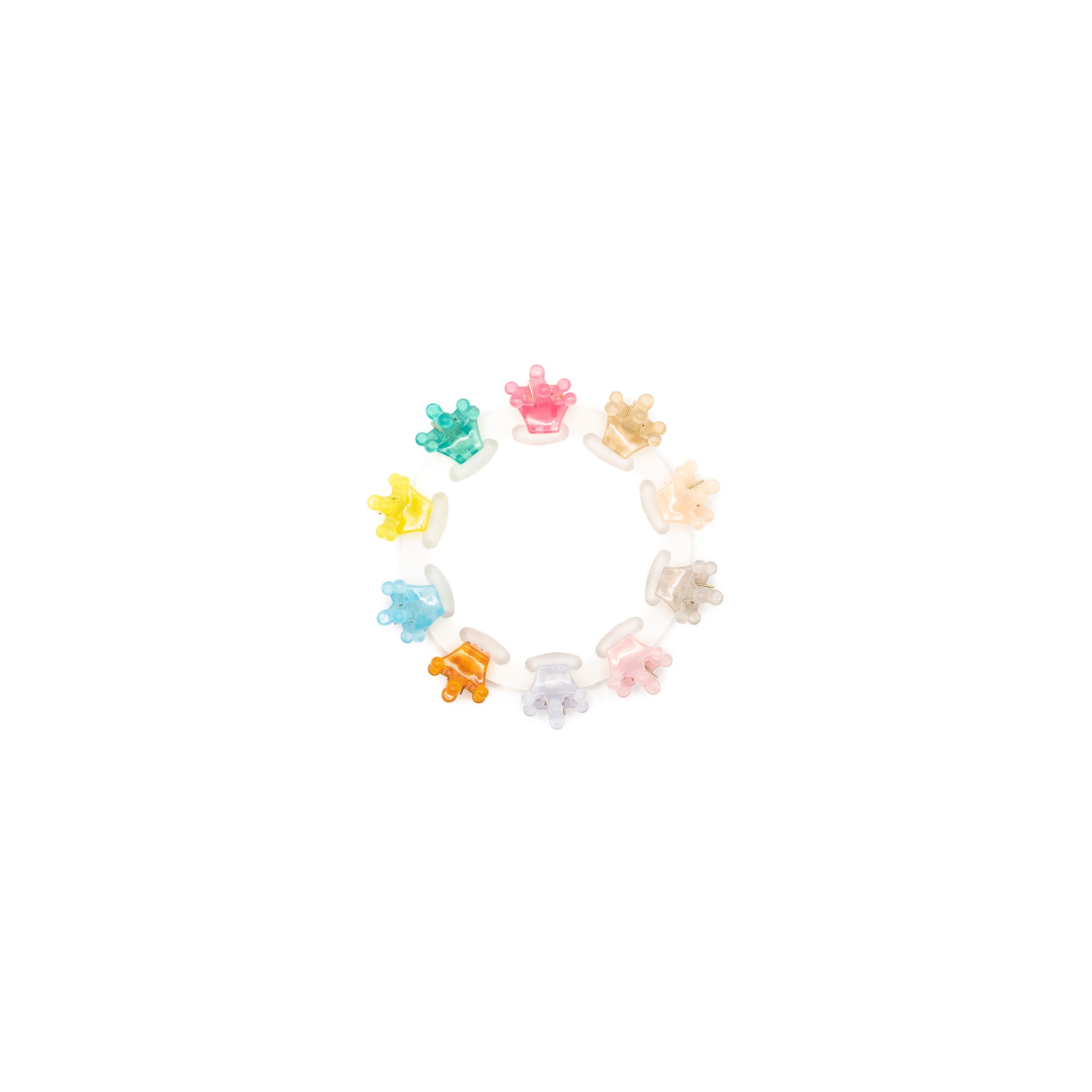Mini Pinzas De Coronas Multicolor