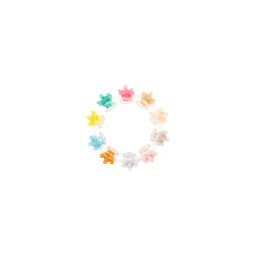 Mini Pinzas De Coronas Multicolor