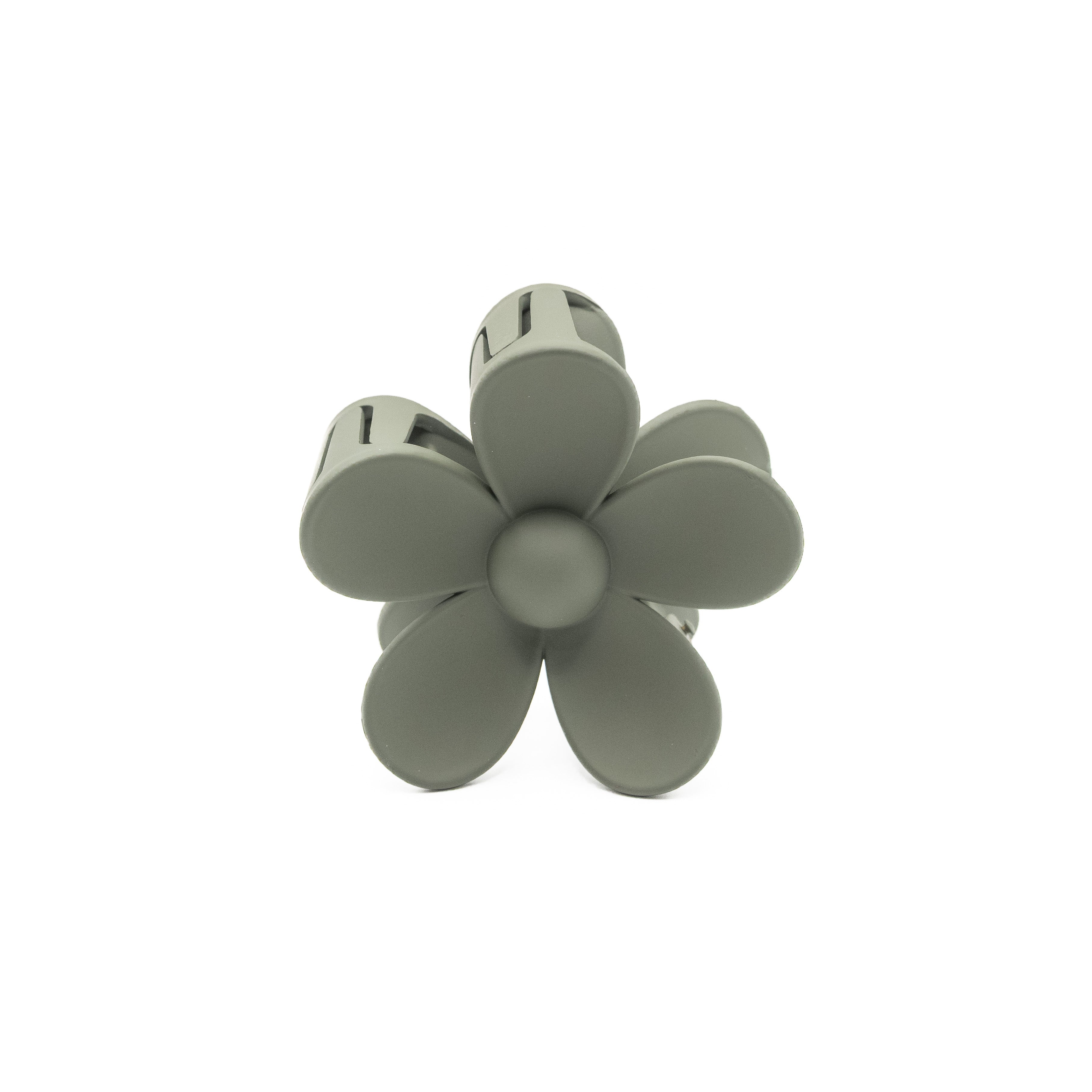 Pinza Flor Verde Musgo