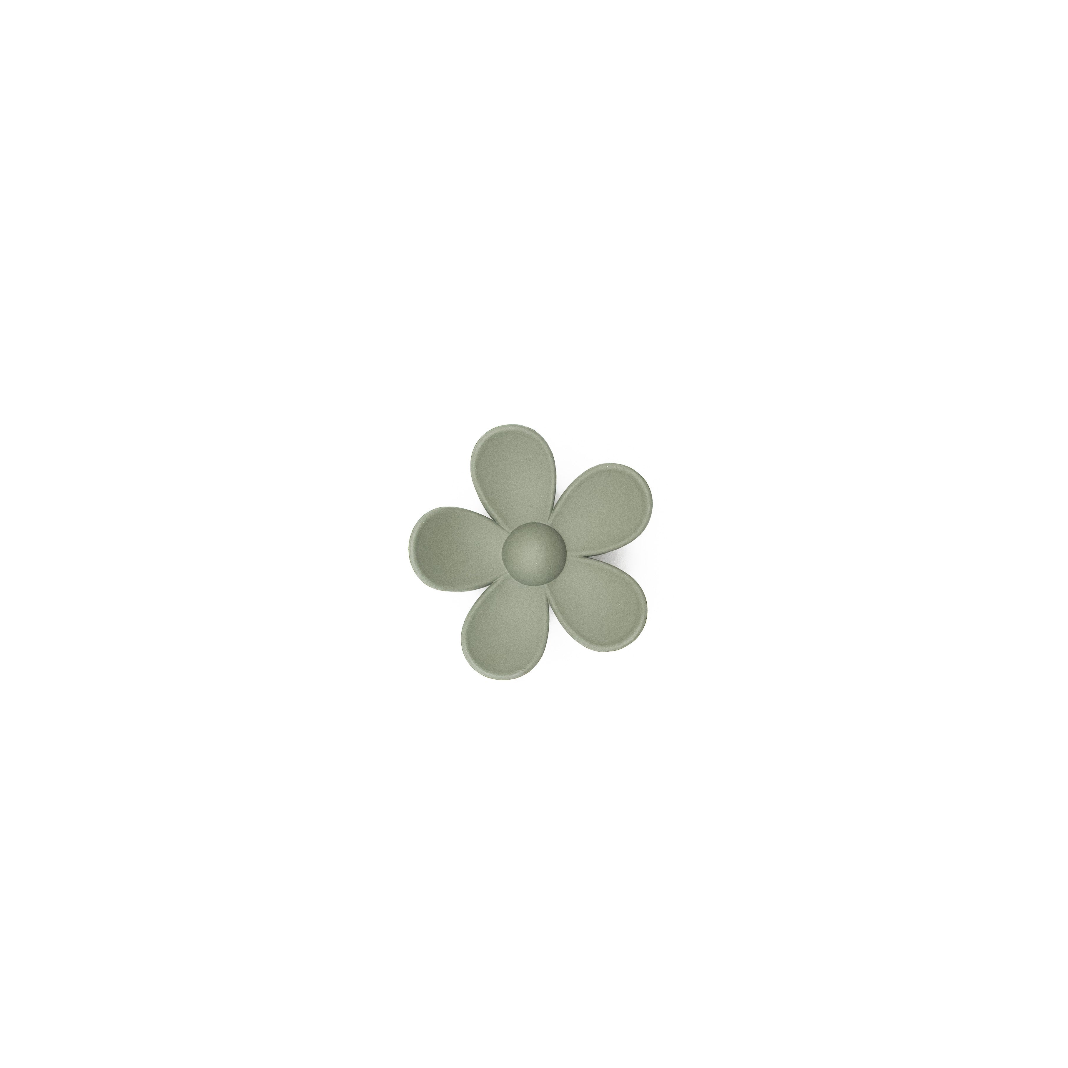 Pinza Flor Verde Musgo