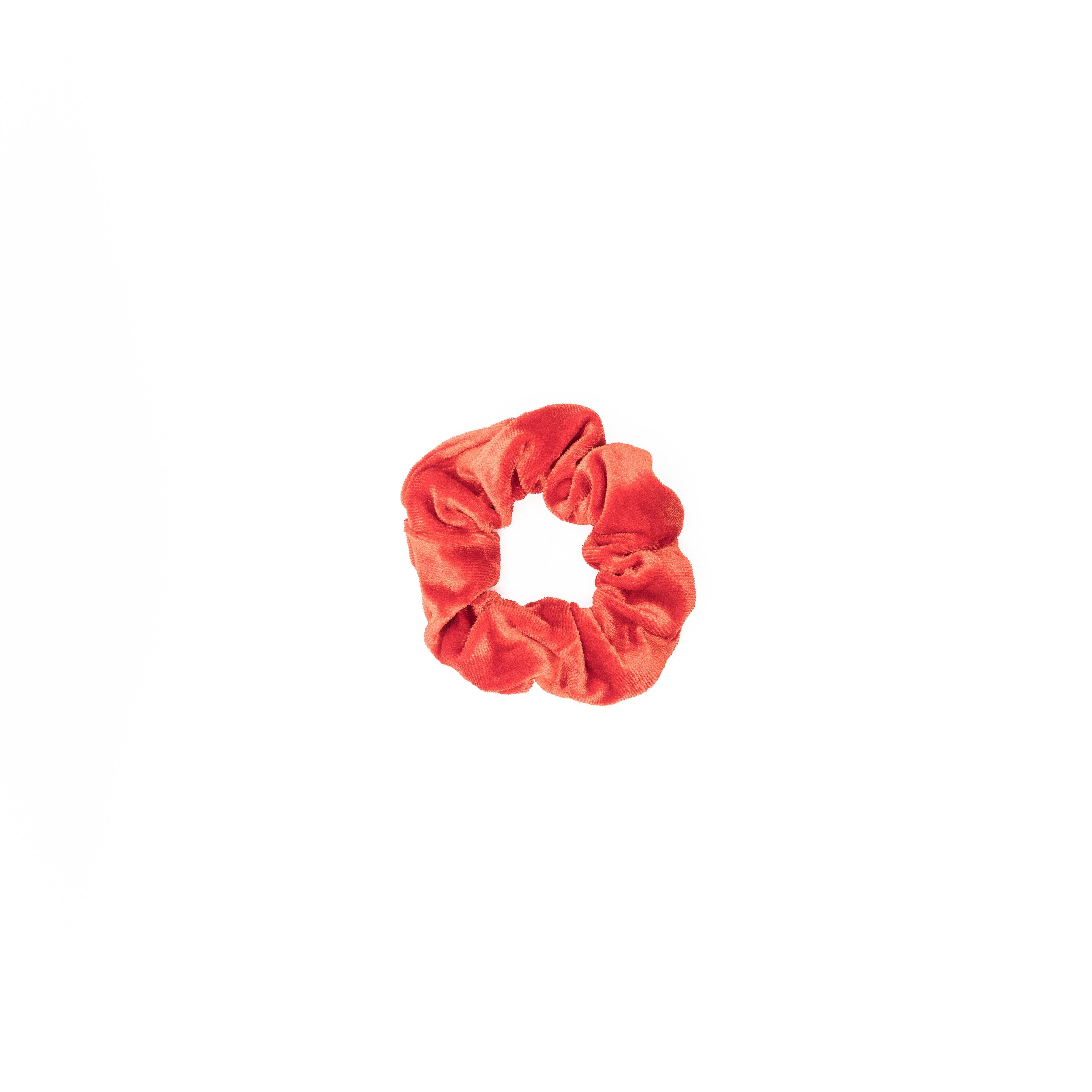 Scrunchie Velvet Rojo Naranja